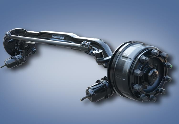 7.5噸斯太爾結(jié)構(gòu)汽車前橋總成 7.5噸斯太爾結(jié)構(gòu)汽車前橋總成